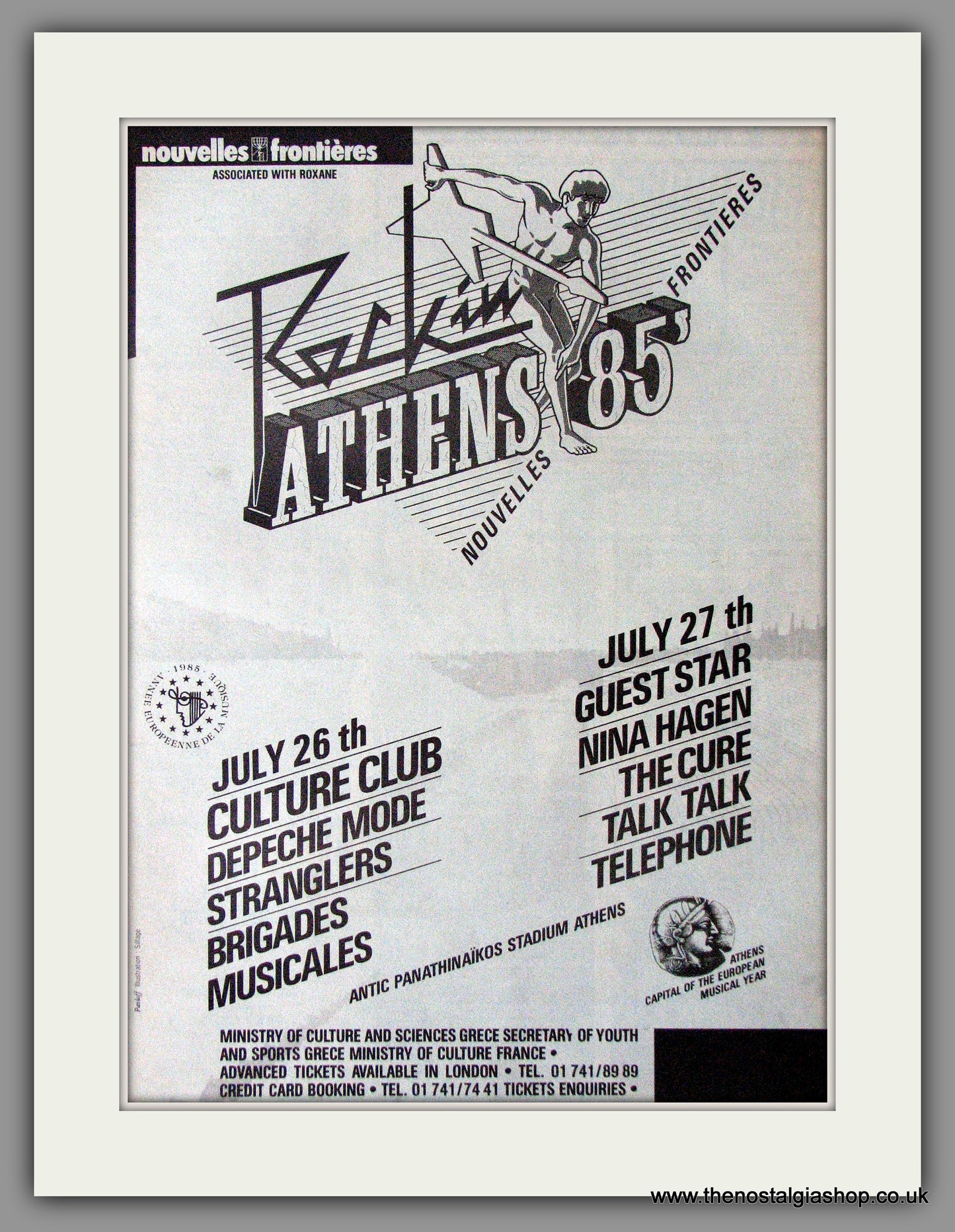 Rock In Athens '85. Vintage Advert 1985 (ref AD11369)