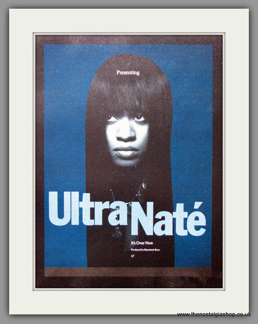 Ultra Nate. It's Over Now. 1989 Original Advert (ref AD52690)