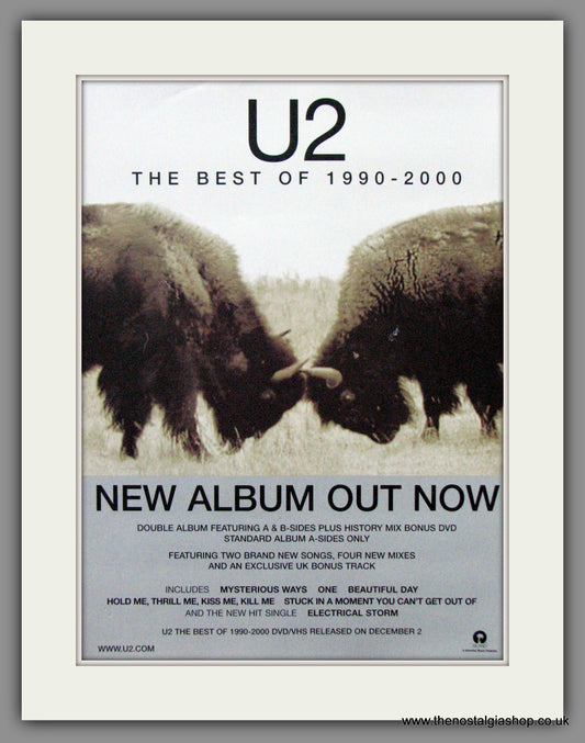 U2. The Best Of, 1990- 2000 Original Advert (ref AD52695)