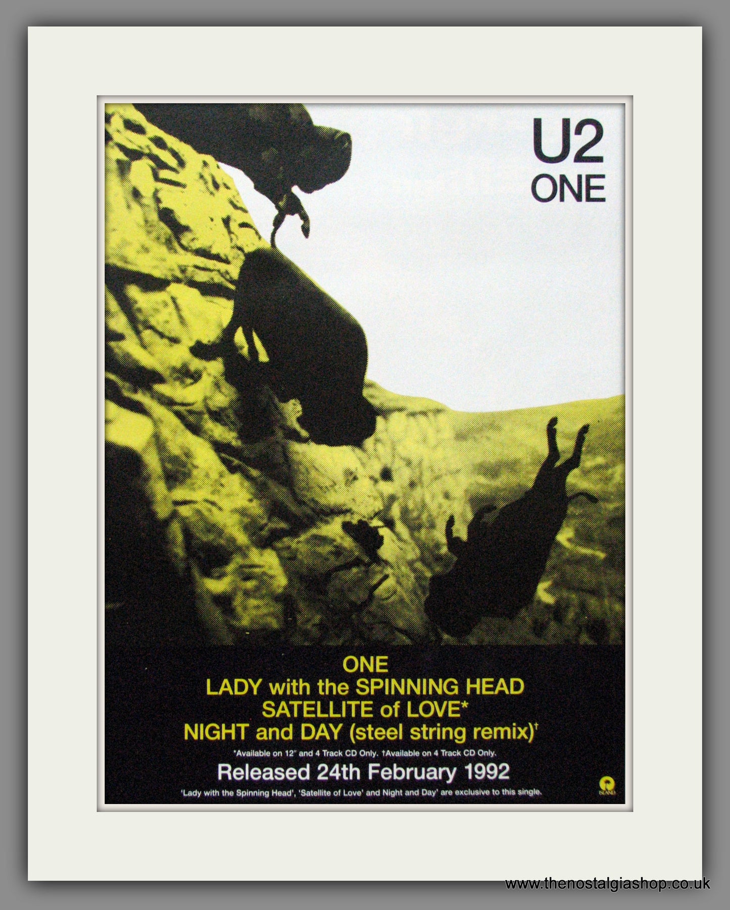 U2. One. 1992 Original Advert (ref AD52701)