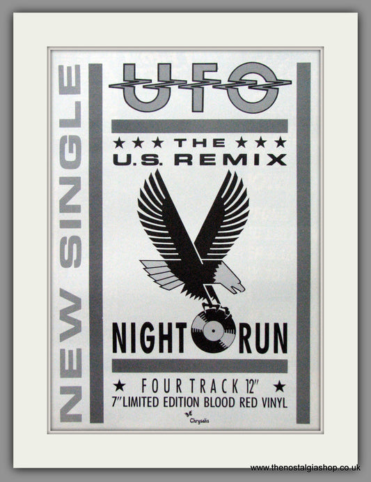 UFO. Night Run. 1986  Original Advert (ref AD53254)