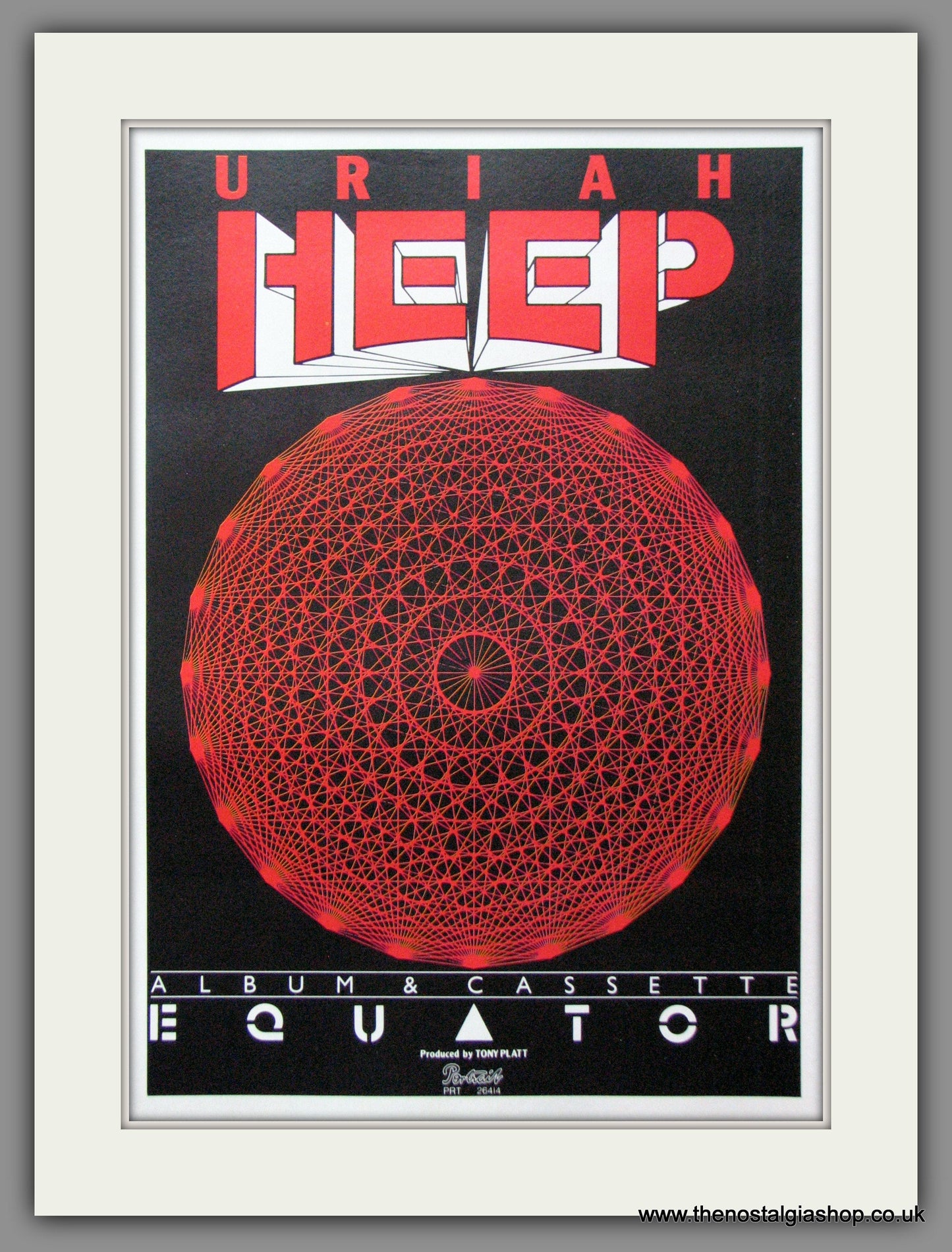 Uriah Heep. Equator. 1985  Original Advert (ref AD15045)