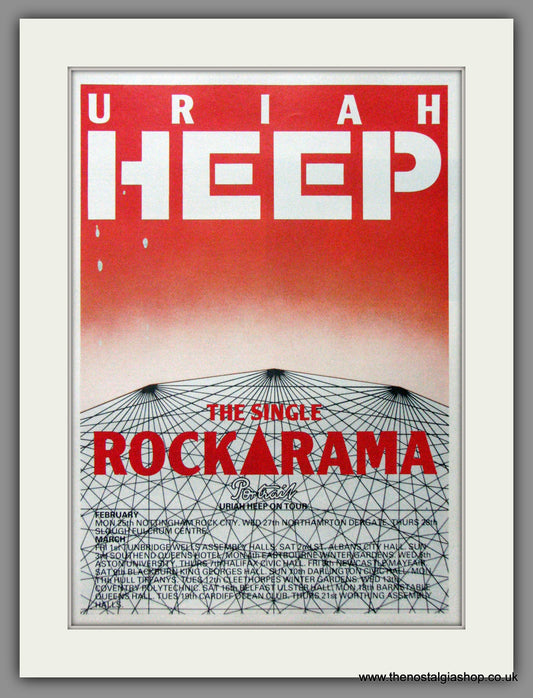 Uriah Heep Rockarama. 1985  Original Advert (ref AD53258)