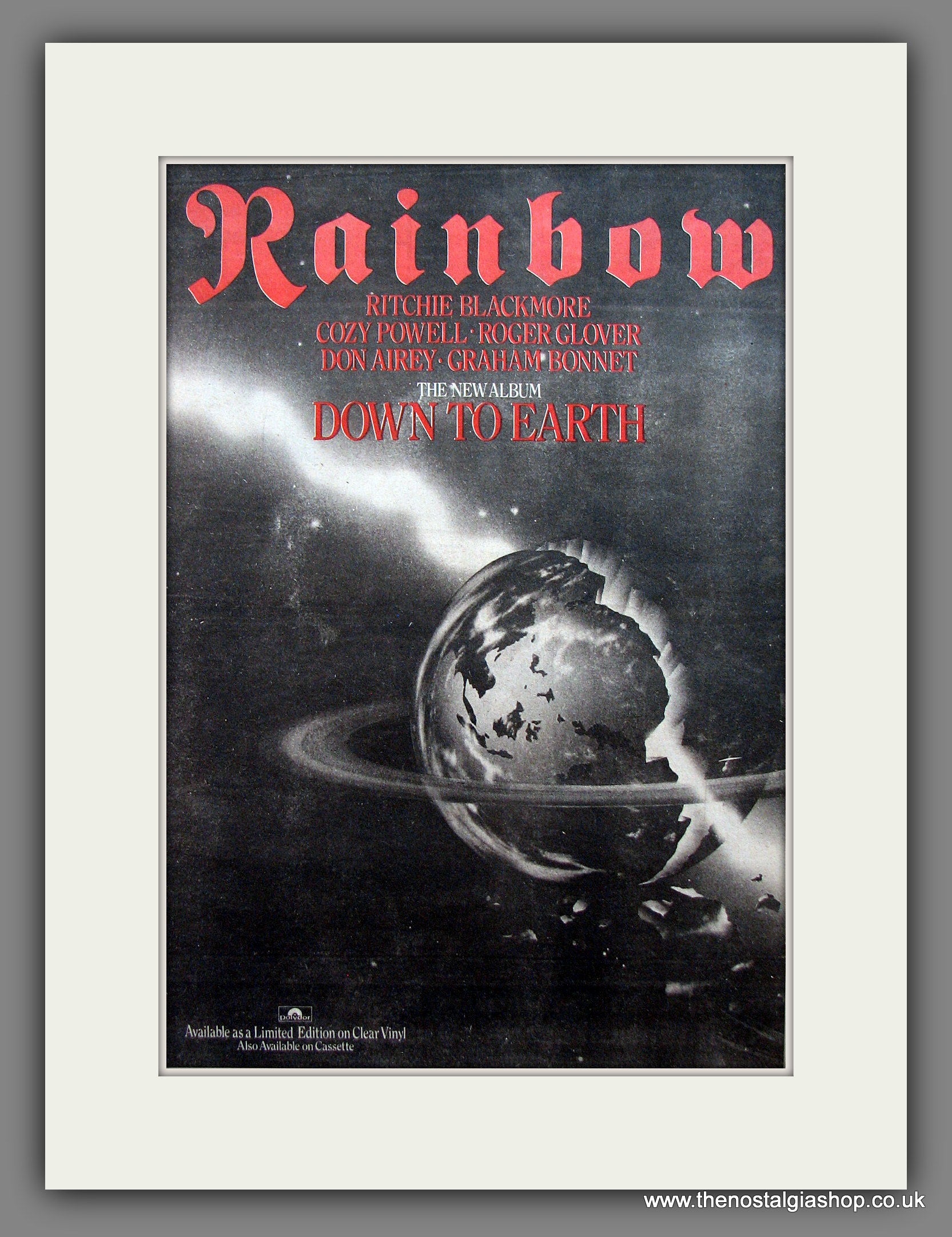 Rainbow down to earth on sale 1979