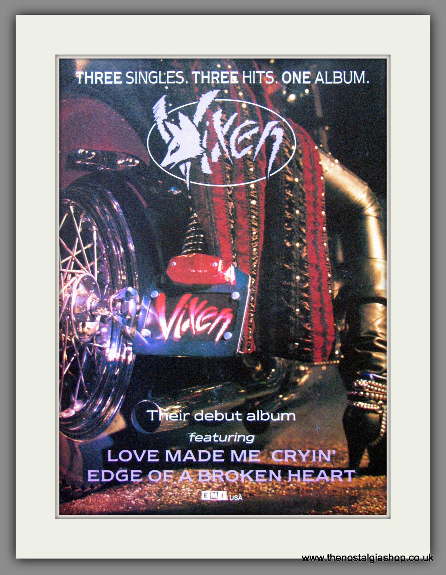 Vixen. Debut Album. 1988  Original Advert (ref AD53277)