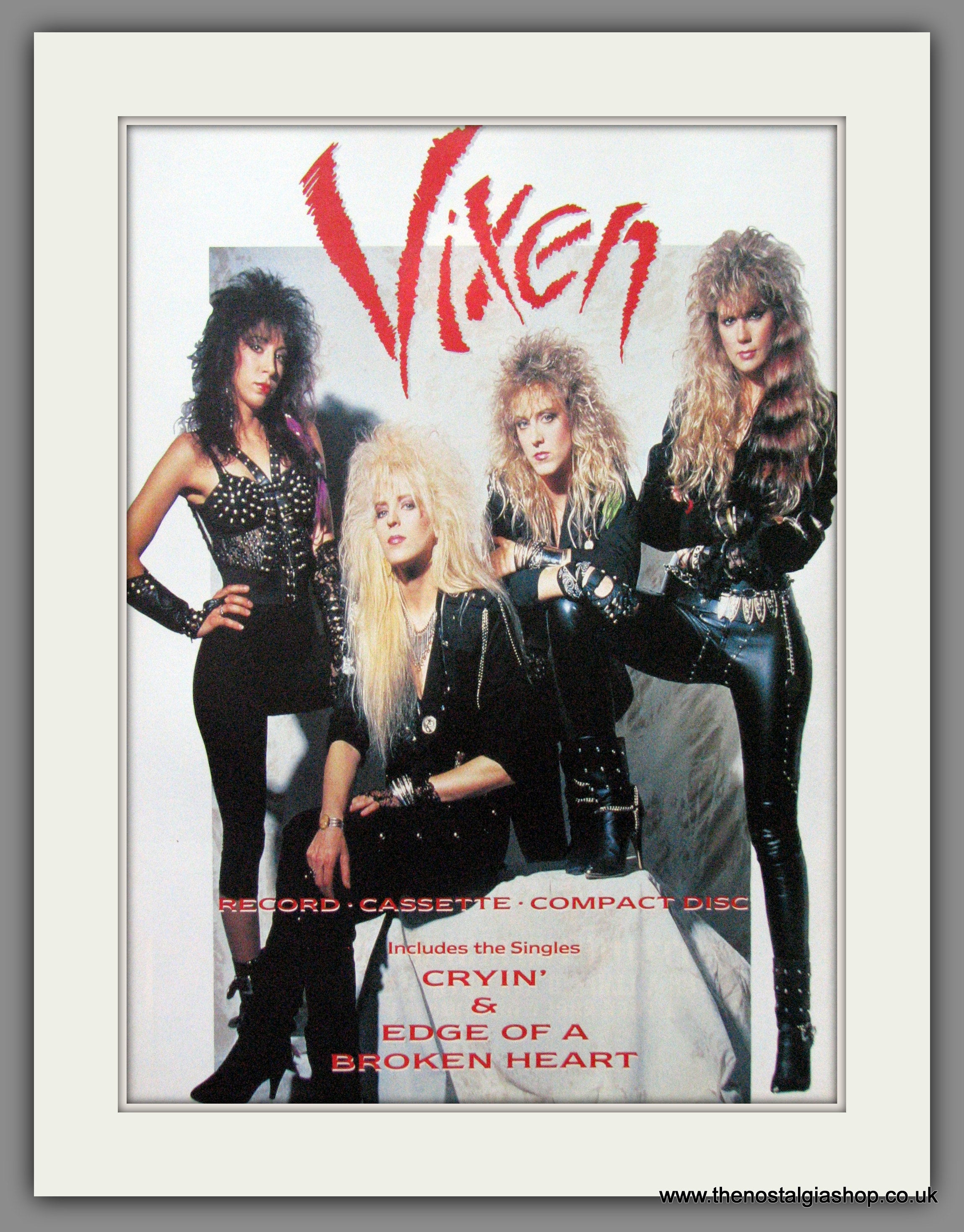 Vixen. Debut Album. 1988 Original Advert (ref AD53278) – The Nostalgia Shop