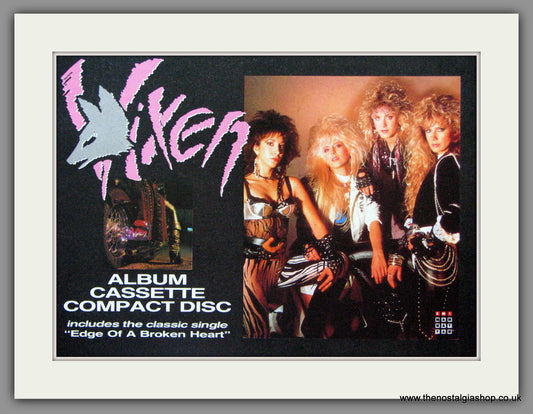 Vixen. Debut Album. 1988. Original Advert (ref AD53284)