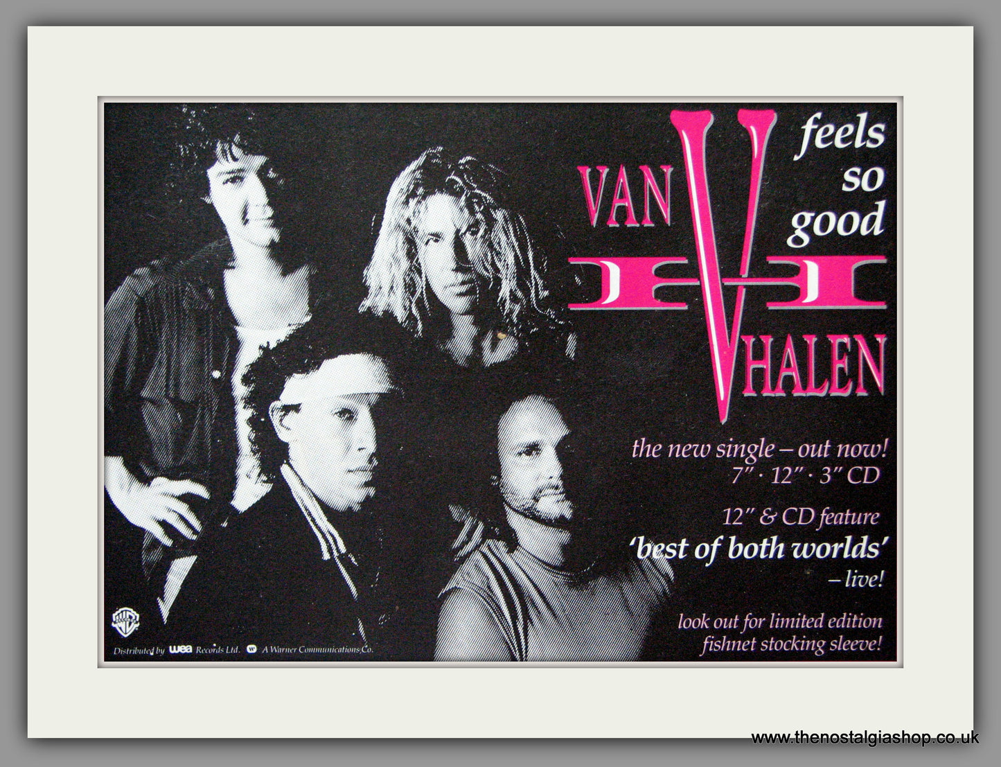 Van Halen. Feels So Good. 1988. Original Advert (ref AD53285)