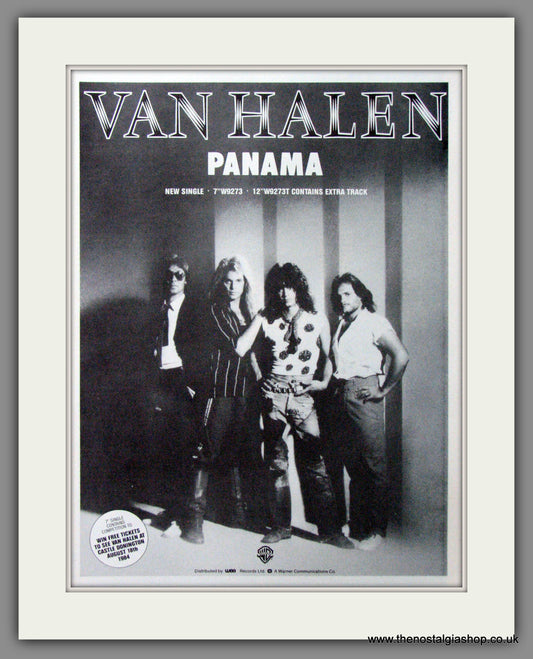 Van Halen. Panama. 1984 Original Advert (ref AD53291)