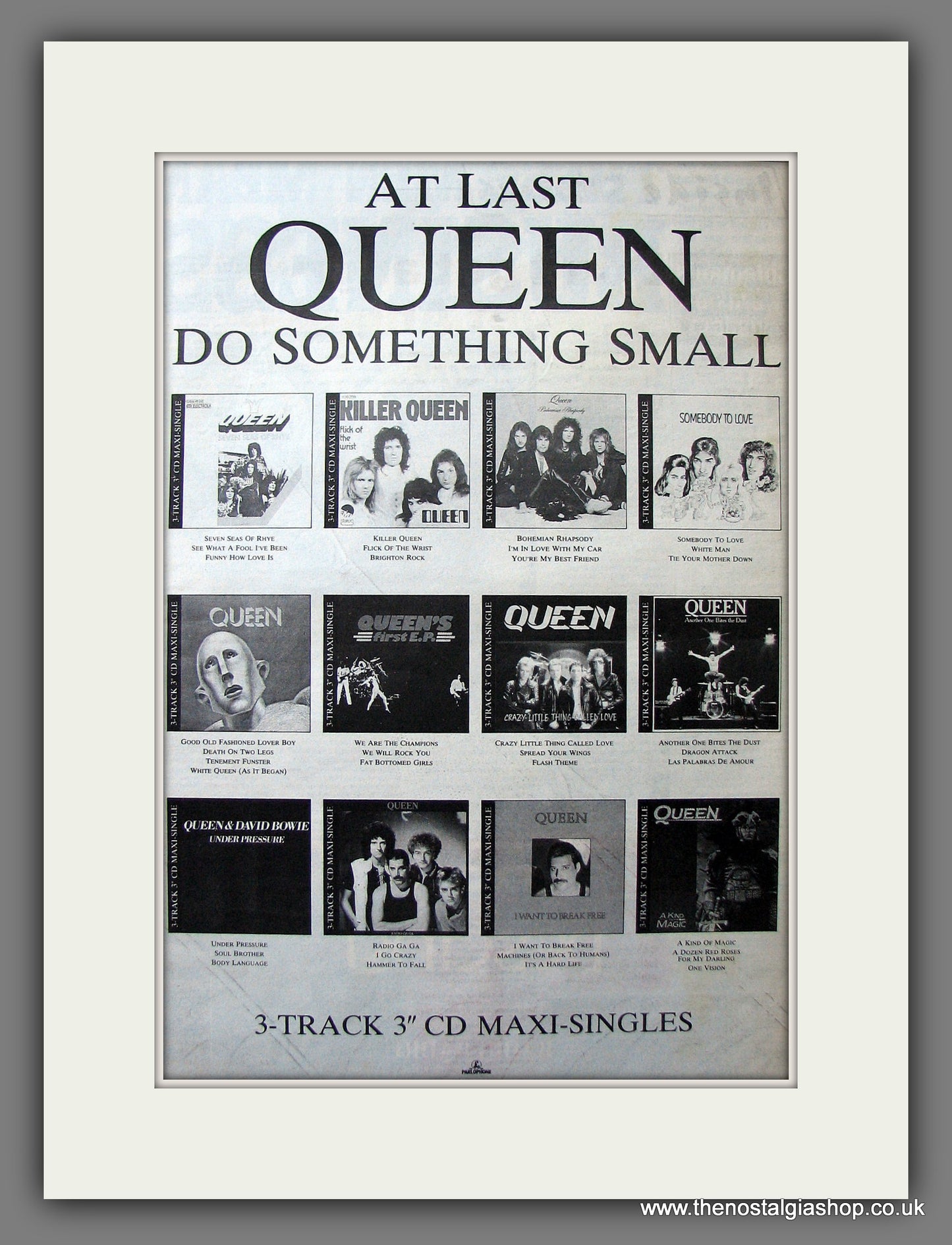 Queen. Singles Range. Vintage Advert 1988 (ref AD13964)