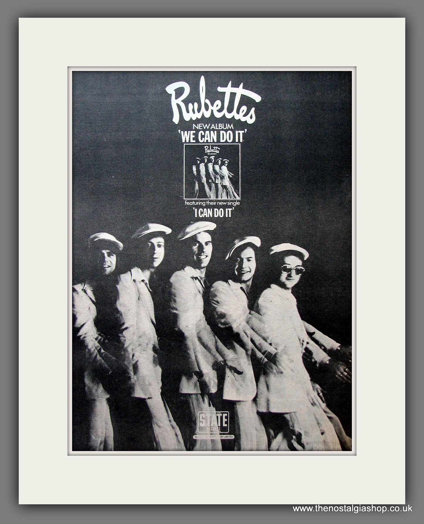 Rubettes. We Can Do It. Vintage Advert 1975 (ref AD13972)