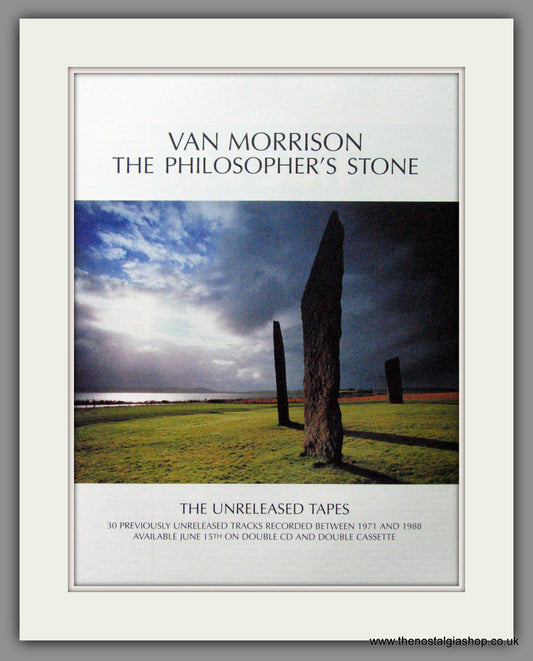 Van Morrison. The Philosopher's Stone. Original Advert 1998 (ref AD53338)