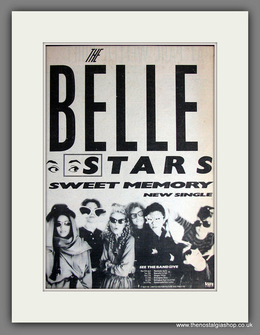 Belle Stars. Sweet Memory. Vintage Advert 1983 (ref AD14000)