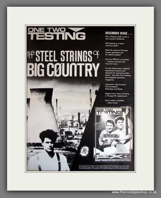 Big Country in One Two Testing. Vintage Advert 1984 (ref AD14002)