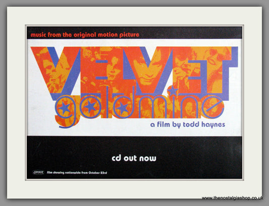 Velvet Goldmine. Music Score. Original Advert 1998 (ref AD53356)