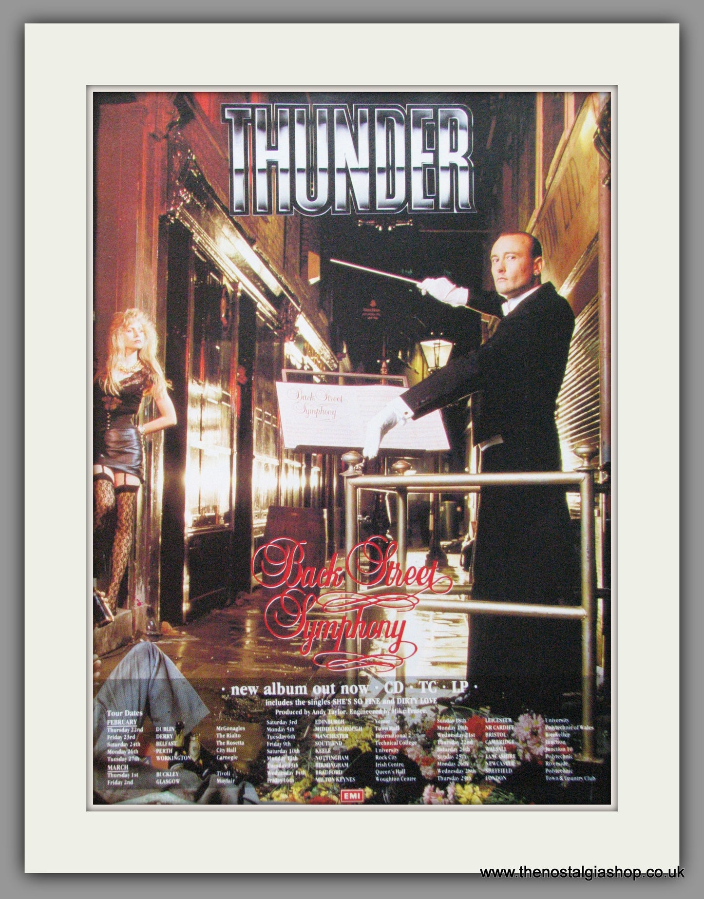 Thunder. Back Street Symphony. 1990 Original Advert (ref AD52370)