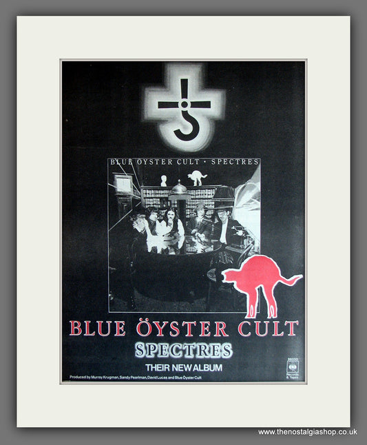 Blue Oyster Cult. Spectres. Vintage Advert 1978 (ref AD14010)