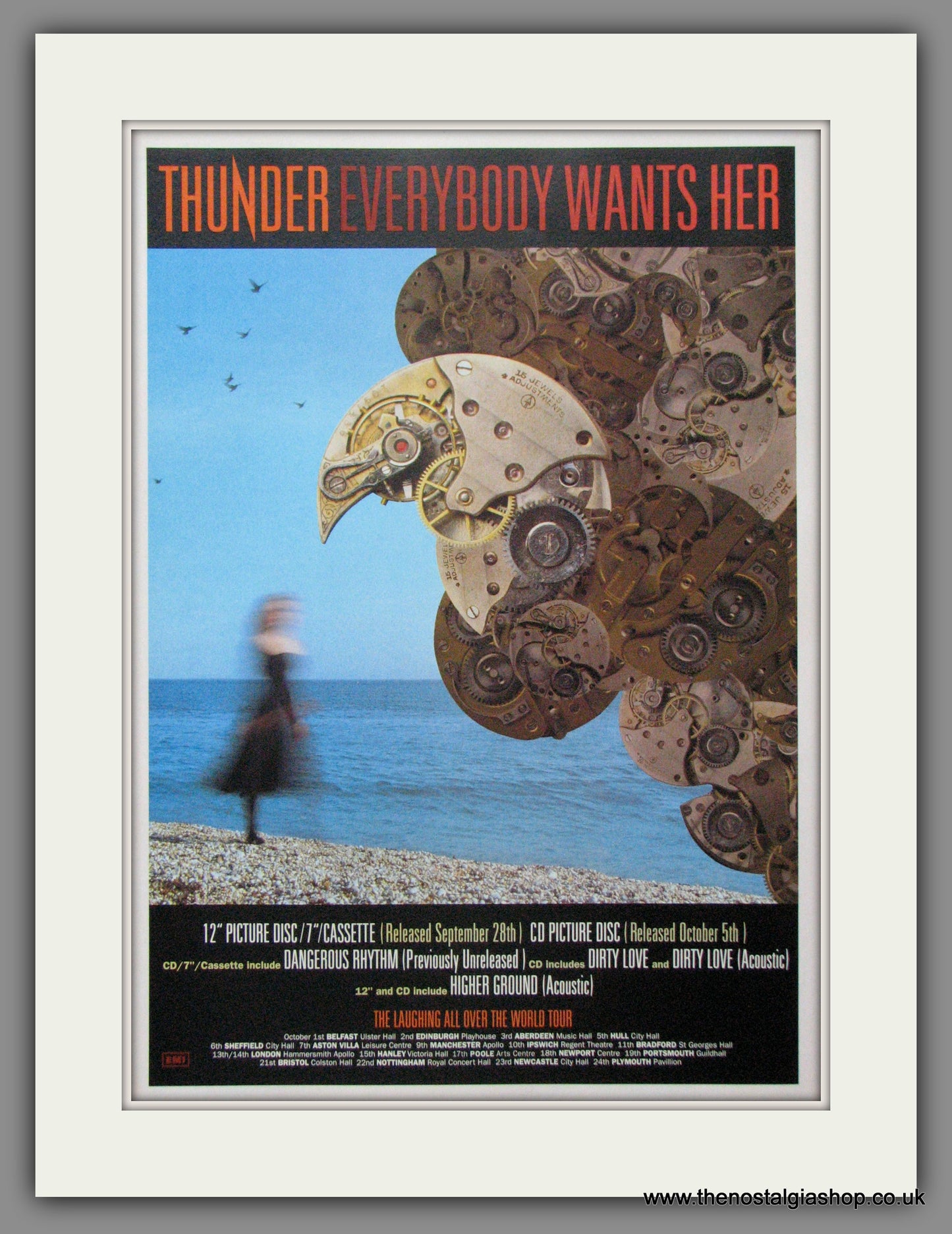 Thunder Everybody Wants Her. 1992 Original Advert (ref AD52372)