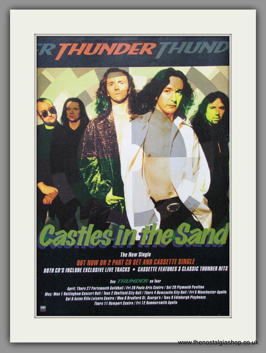 Thunder Castles In The Sand . 1995 Original Advert (ref AD52374)