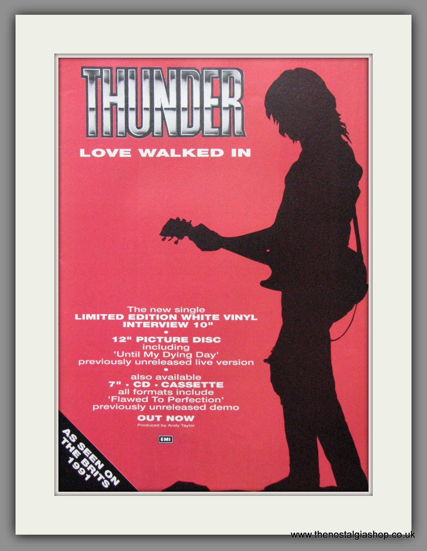 Thunder Love Walked In. 1990's Original Advert (ref AD52381)