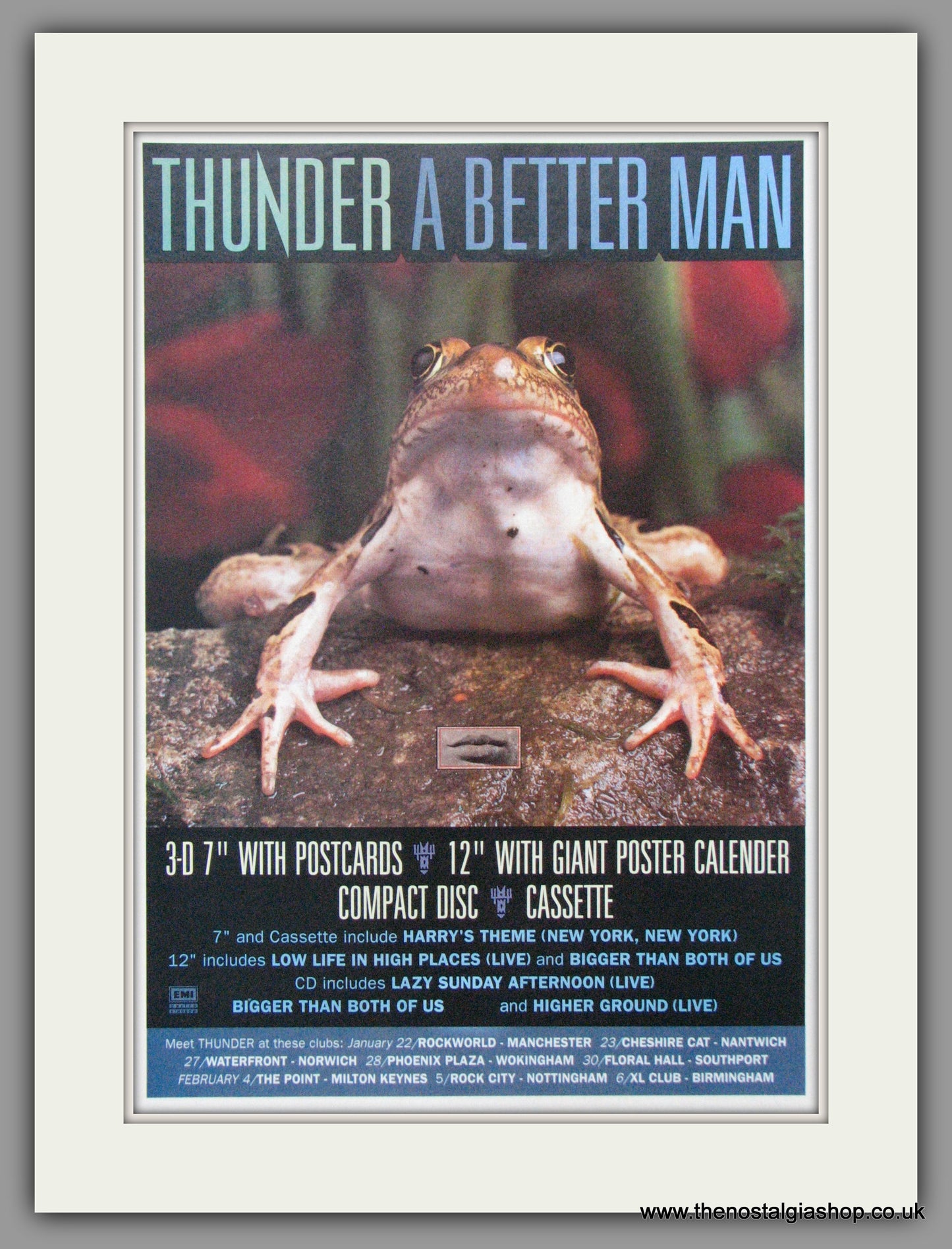 Thunder A Better Man. 1993 Original Advert (ref AD52384)