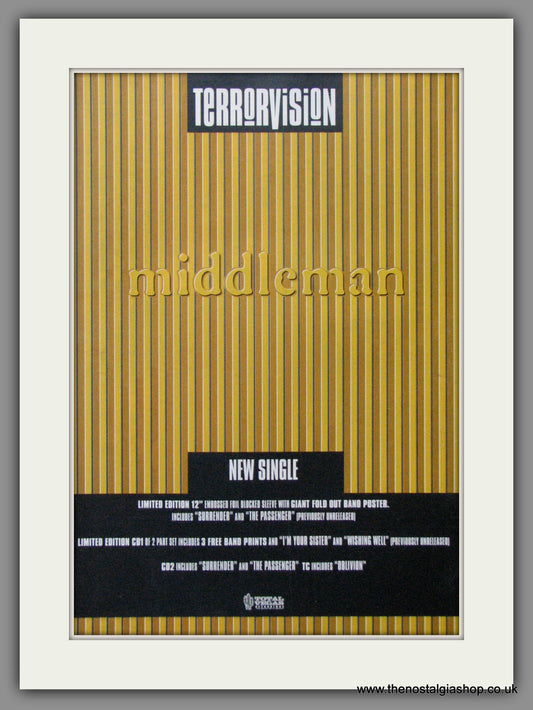 Terrorvision Middleman. 1994 Original Advert (ref AD52431)