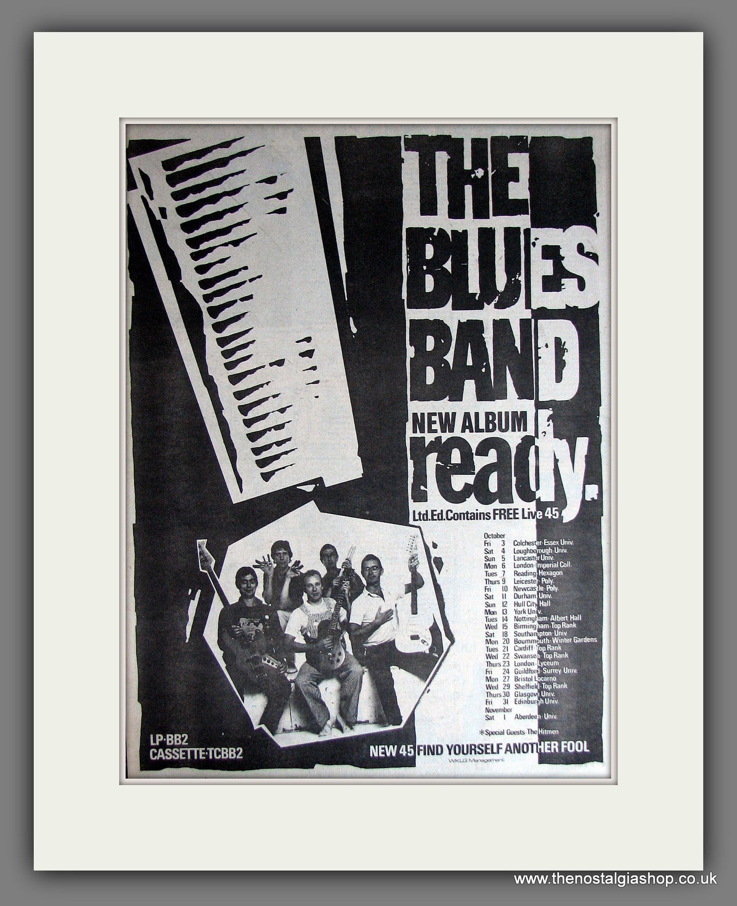 Blues Band (The) Ready. Vintage Advert 1980 (ref AD14029)