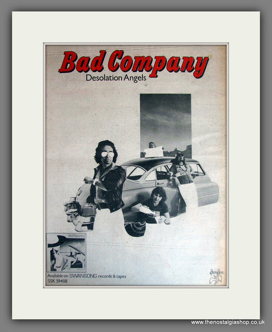 Bad Company Desolation Angels. Vintage Advert 1979 (ref AD14033)