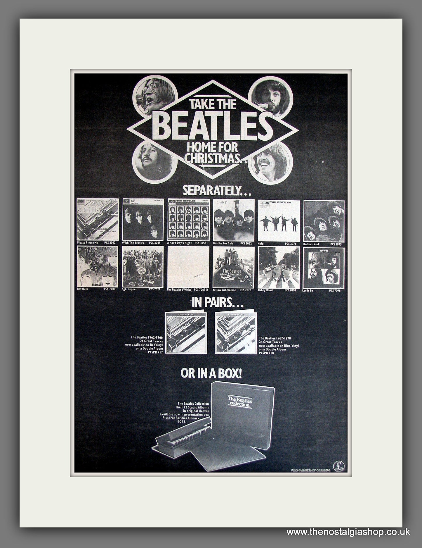 Beatles Collection. Vintage Advert 1978 (ref AD14036)