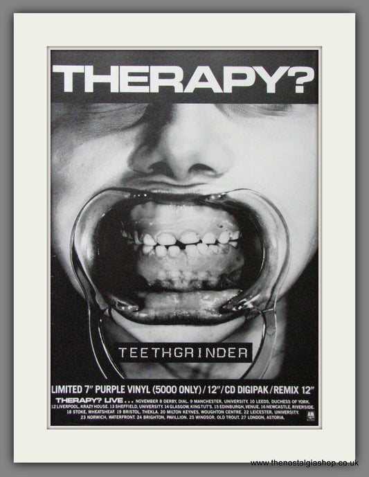 Therapy, Teeth Grinder. Original Advert 1992 (Ref AD52500)