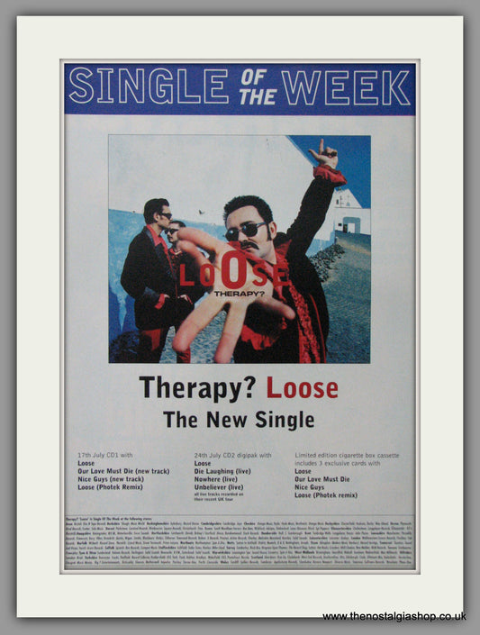 Therapy.  Loose. Original Advert 1995 (Ref AD52502)