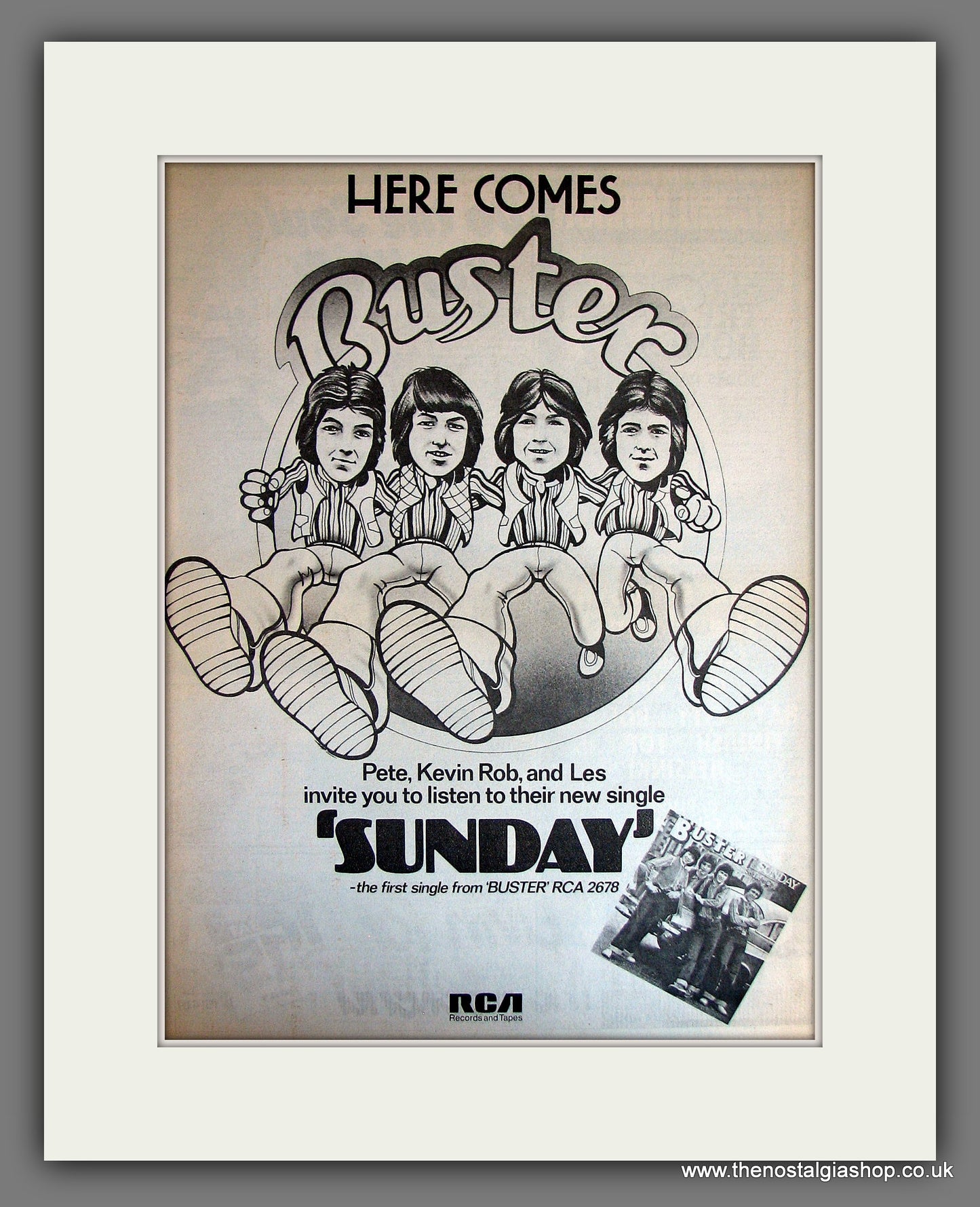 Buster Sunday. Vintage Advert 1976 (ref AD14045)