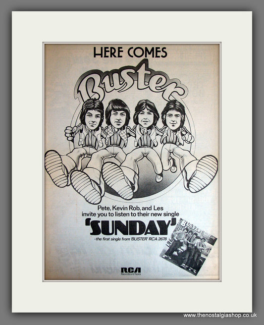 Buster Sunday. Vintage Advert 1976 (ref AD14045)