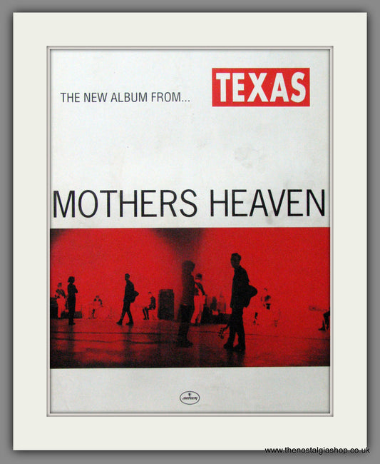 Texas. Mothers Heaven. Original Advert 1991 (Ref AD52506)