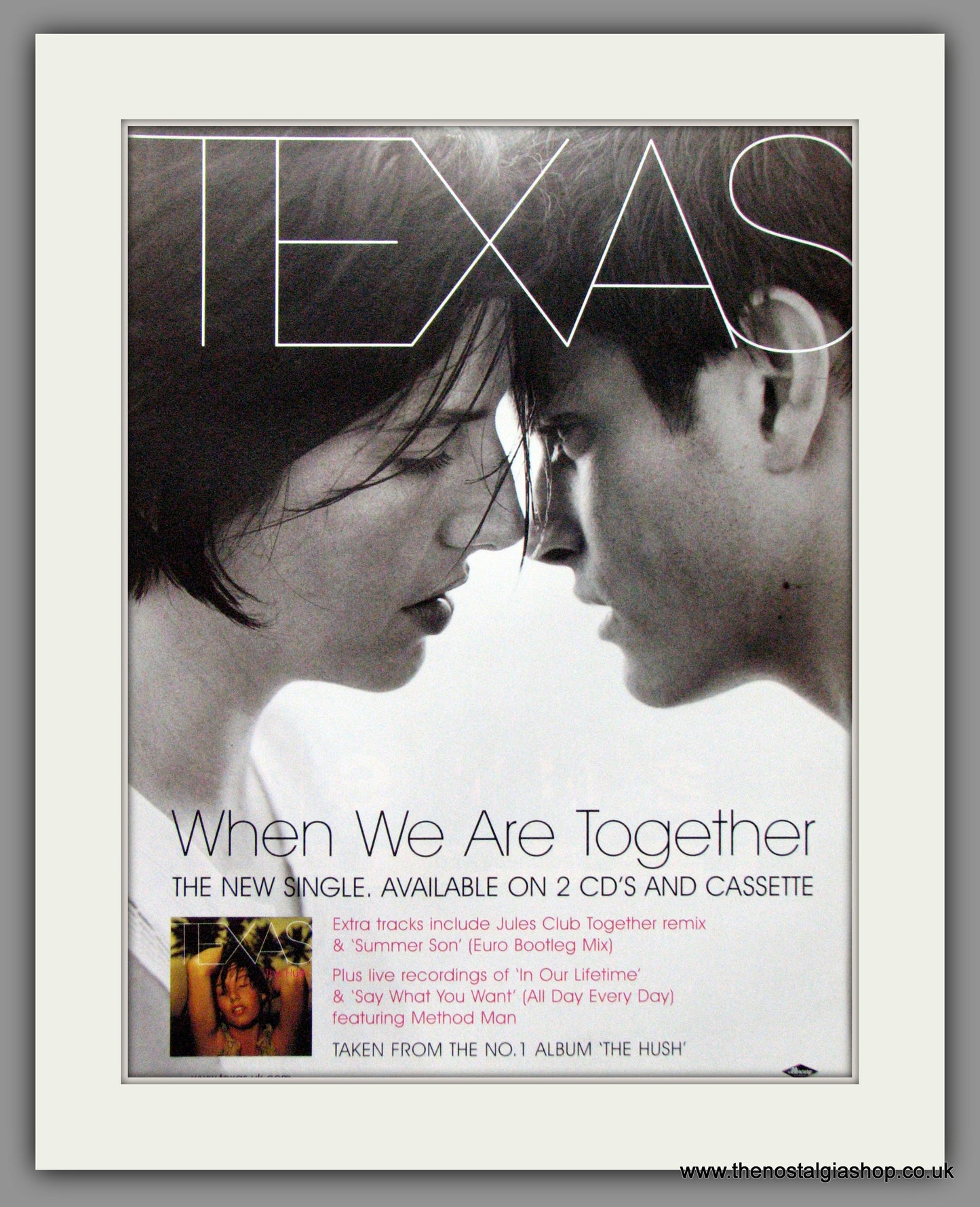 Texas. When We Are Together. Original Advert 1999 (Ref AD52510)