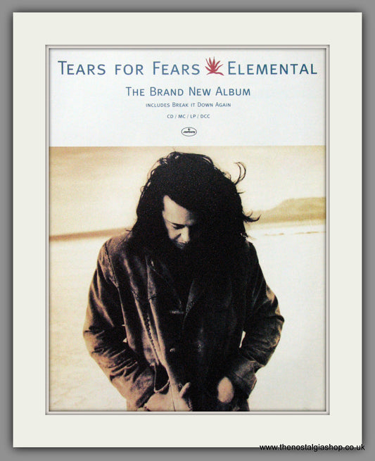 Tears For Fears. Elemental. Original Advert 1993 (Ref AD52563)