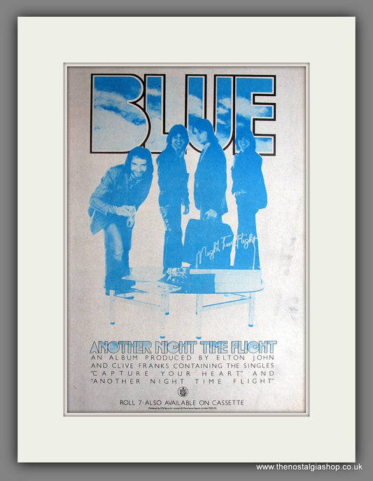 Blue Night Time Flight. Vintage Advert 1977 (ref AD14061)