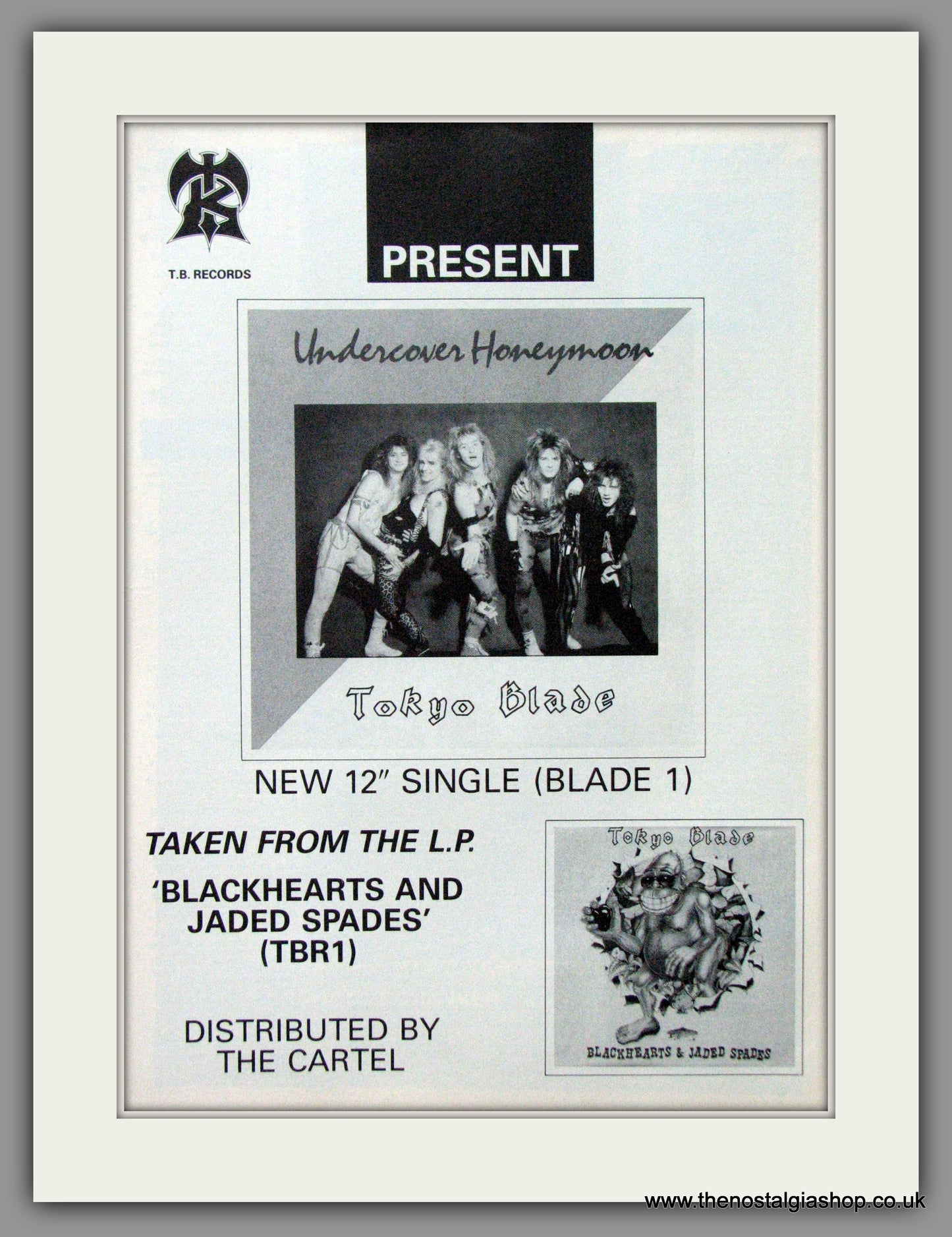 Tokyo Blade. Undercover Honeymoon. Original Advert 1985 (Ref AD52570)