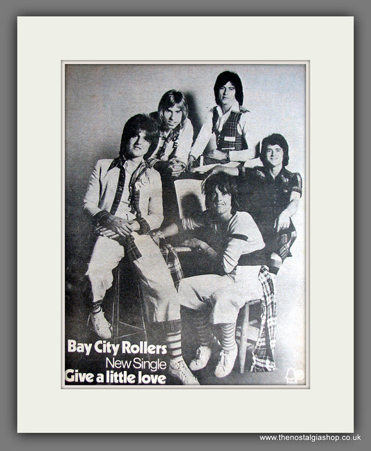 Bay City Rollers Give A Little Love. Vintage Advert 1975 (ref AD14066)