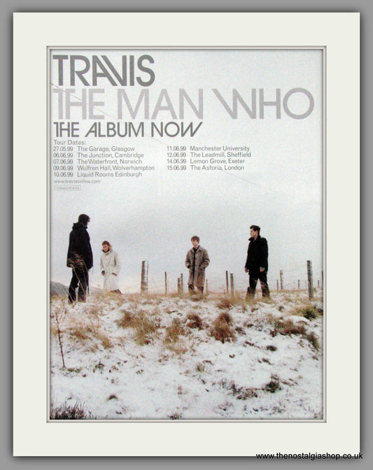 Travis. The Man Who. Original Advert 1999 (Ref AD52632)