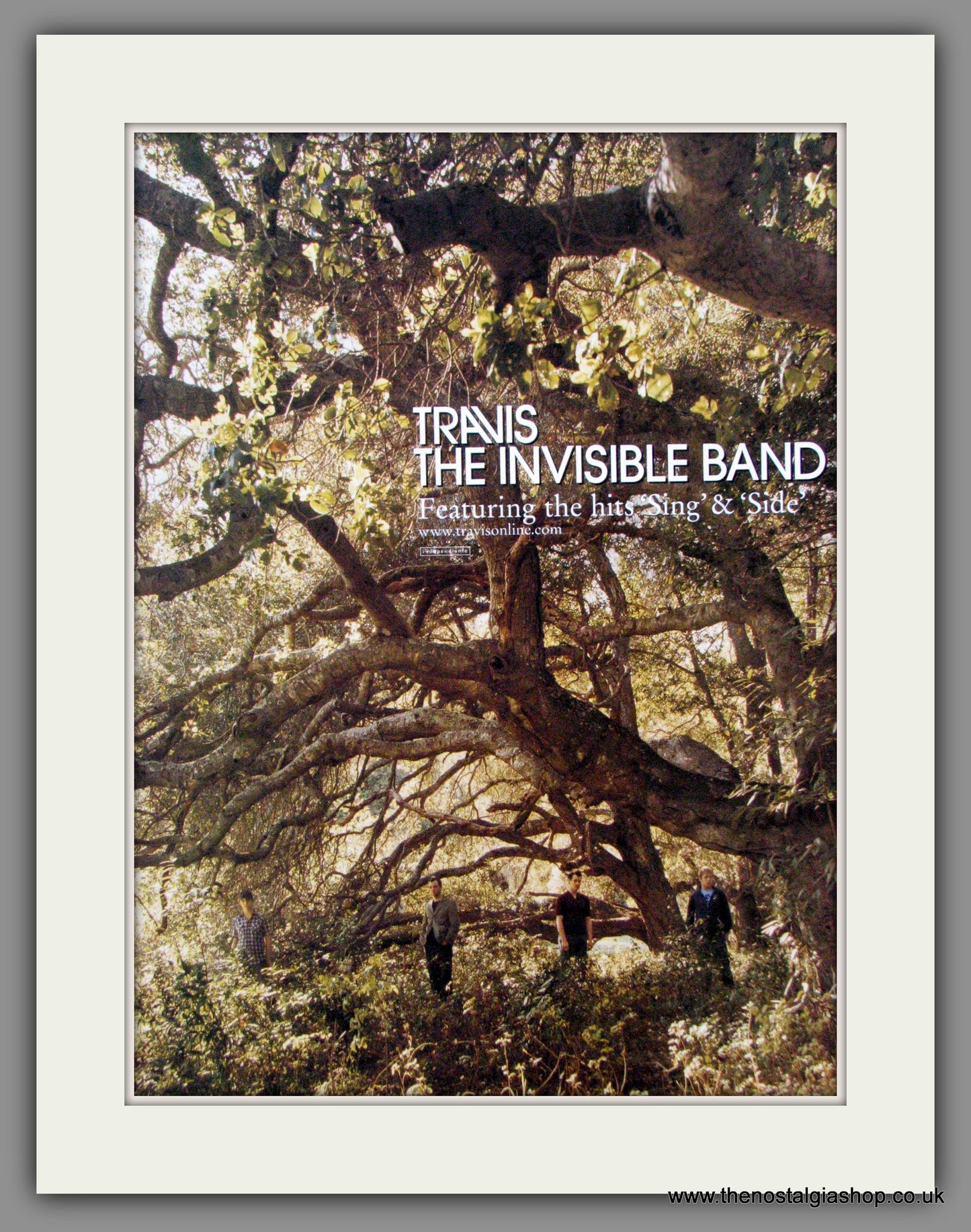 Travis. The Invisible Band. Original Advert 2001 (Ref AD52633)