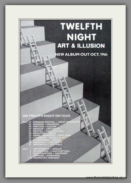 Twelfth Night Art & Illusion. 1984 Original Advert (ref AD52708)