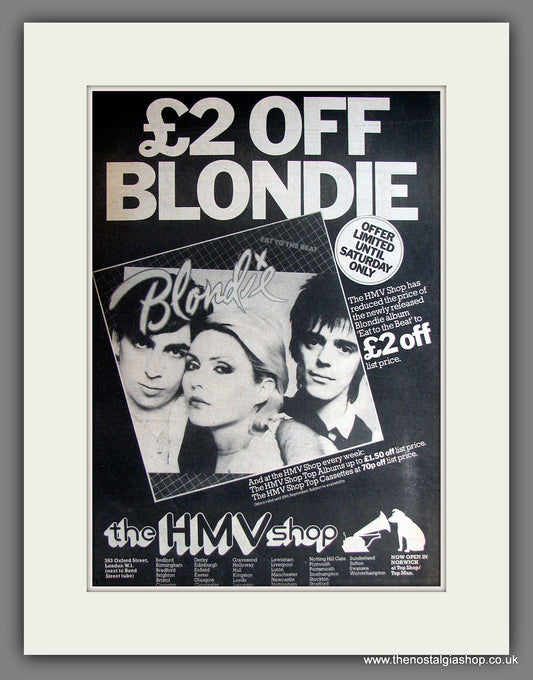 Blondie Eat To The Beat. Vintage Advert 1979 (ref AD14091)