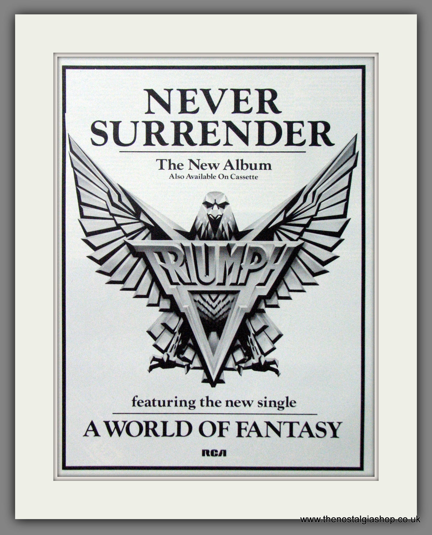 Triumph, Never Surrender. 1983 Original Advert (ref AD52769)