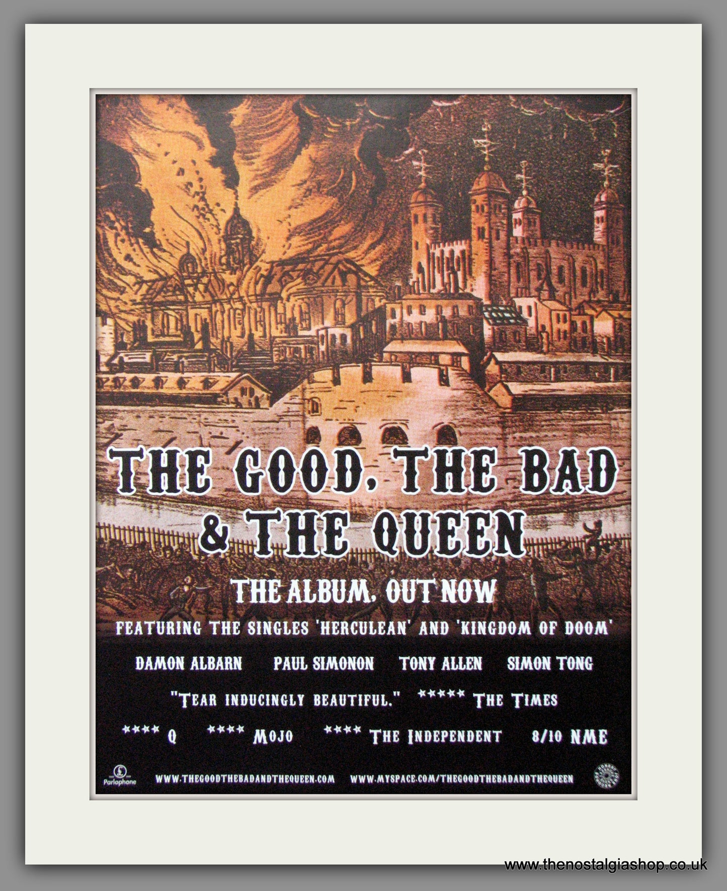 The Good The Bad & The Queen. 2007 Original Advert (ref AD52775)