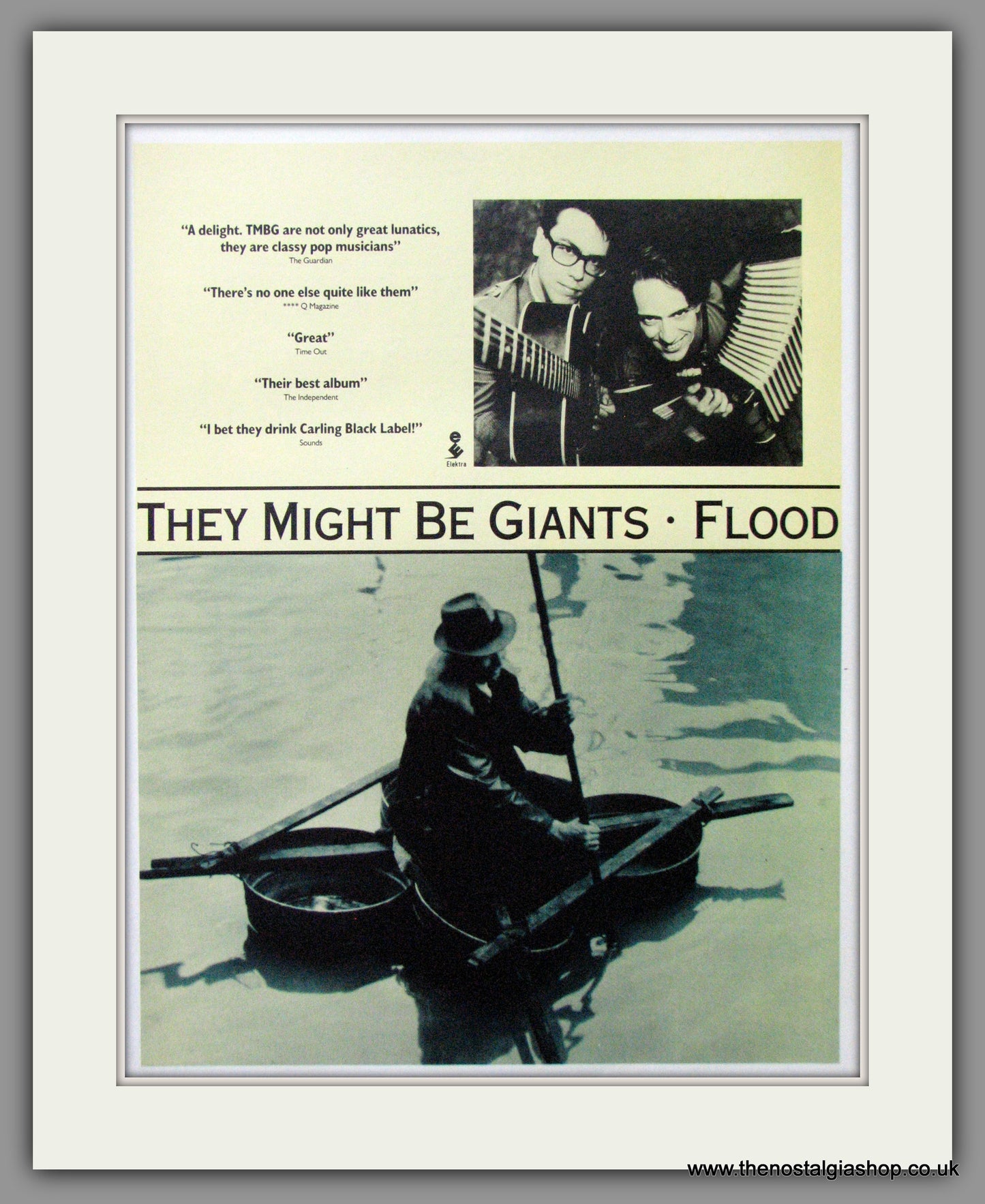 They Might Be Giants, Flood. 1990 Original Advert (ref AD52777)