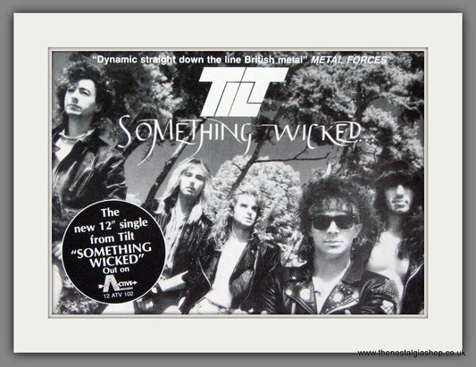 Tilt, Something Wicked. 1990 Original Advert (ref AD52820)