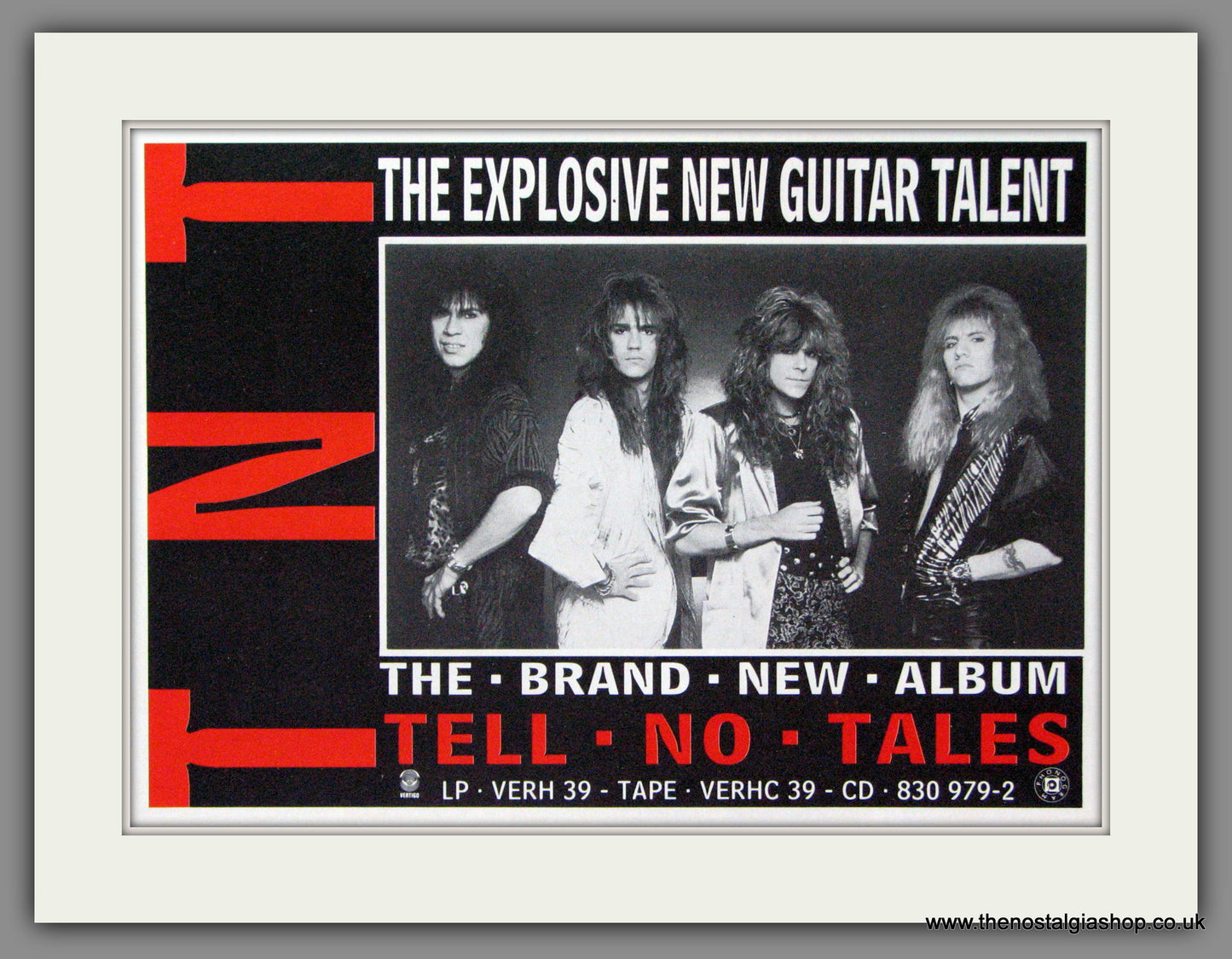 TNT Tell No Tales. 1987 Original Advert (ref AD52821)