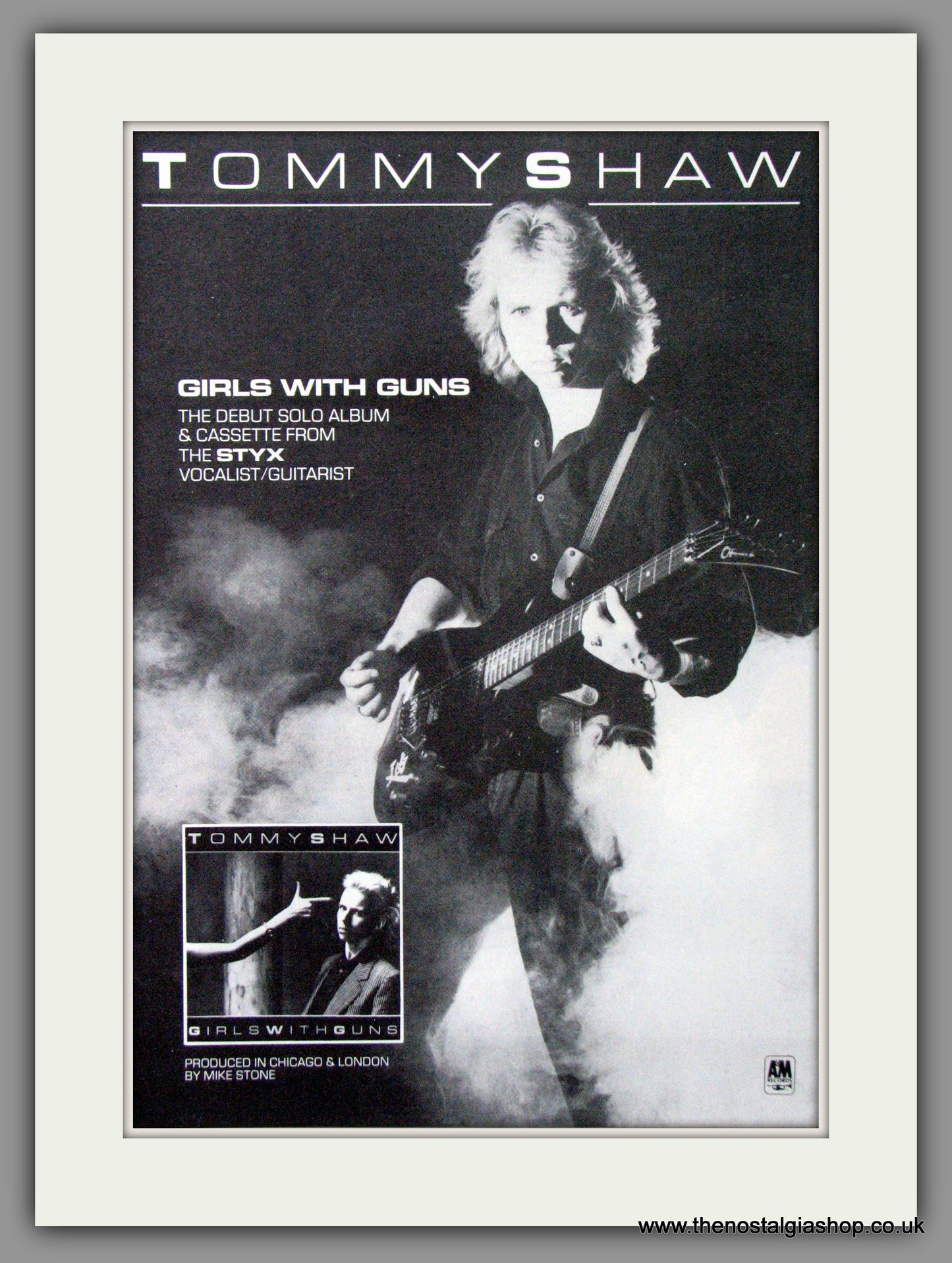 Tommy Shaw, Girls With Guns. 1984 Original Advert (ref AD52824)