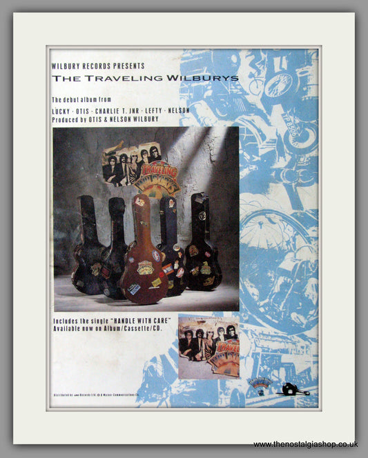 The Traveling Wilburys, Debut Album. 1988 Original Advert (ref AD52826)